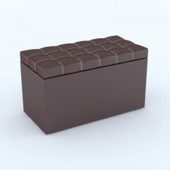 Пуф КВАДРО тип 2 Коричневый в Югорске - yugorsk.mebel24.online | фото 2