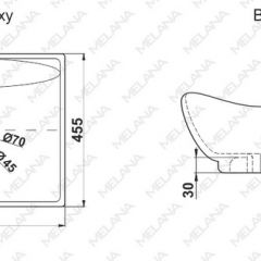 Раковина MELANA MLN-7211 в Югорске - yugorsk.mebel24.online | фото 2