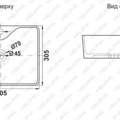 Раковина MELANA MLN-7291X в Югорске - yugorsk.mebel24.online | фото 2