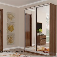 Шкаф №2 1.4-2 Оптима 2300х1404х572 (фасад 2 зеркала) в Югорске - yugorsk.mebel24.online | фото