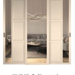Шкаф-купе 2450 серии NEW CLASSIC K1+K1+K1+B22+PL4 (по 2 ящика лев/прав+F обр.штанга) профиль «Капучино» в Югорске - yugorsk.mebel24.online | фото 15