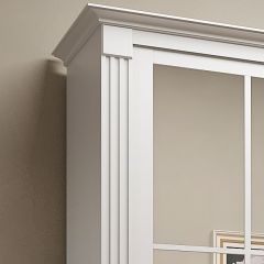 Шкаф-купе 2450 серии NEW CLASSIC K4+K4+K4+B22+PL4 (по 2 ящика лев/прав+F обр.штанга) профиль «Капучино» в Югорске - yugorsk.mebel24.online | фото 4
