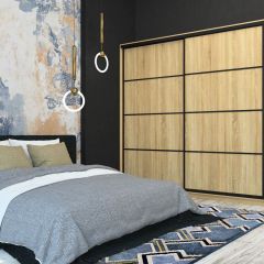 Шкаф-купе Лофт 2400 Шк24-47 (Дуб Сонома) в Югорске - yugorsk.mebel24.online | фото 7