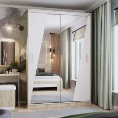 Шкаф-купе ПШ-2.9 1500 Фасад Норд (Дуб сонома/Белый жемчуг) в Югорске - yugorsk.mebel24.online | фото