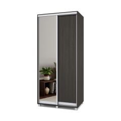 РОЛАНД Шкаф-купе с зеркалом Венге (450*1000) Р402 в Югорске - yugorsk.mebel24.online | фото 2