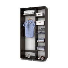 РОЛАНД Шкаф-купе с зеркалом Венге (450*1100) Р412 в Югорске - yugorsk.mebel24.online | фото 2