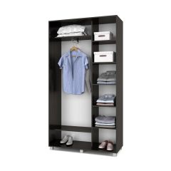 РОЛАНД Шкаф-купе с зеркалом Венге (450*1200) Р422 в Югорске - yugorsk.mebel24.online | фото 2