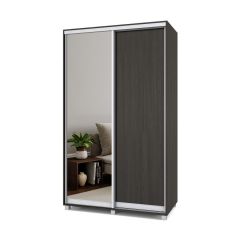 РОЛАНД Шкаф-купе с зеркалом Венге (450*1300) Р432 в Югорске - yugorsk.mebel24.online | фото 2