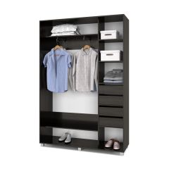 РОЛАНД Шкаф-купе с зеркалом Венге (450*1300) Р432 в Югорске - yugorsk.mebel24.online | фото 5