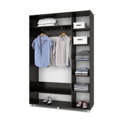 РОЛАНД Шкаф-купе с зеркалом Венге (450*1500) Р452 в Югорске - yugorsk.mebel24.online | фото 3
