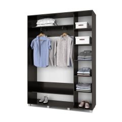 РОЛАНД Шкаф-купе с зеркалом Венге (450*1600) Р462 в Югорске - yugorsk.mebel24.online | фото 3