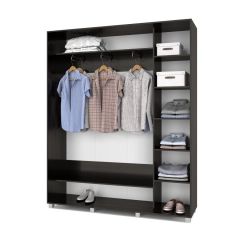 РОЛАНД Шкаф-купе с зеркалом Венге (450*1800) Р482 в Югорске - yugorsk.mebel24.online | фото 5