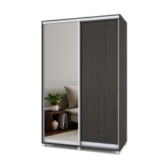 РОЛАНД Шкаф-купе с зеркалом Венге (600*1400) Р642 в Югорске - yugorsk.mebel24.online | фото