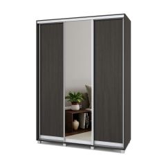 РОЛАНД Шкаф-купе с зеркалом Венге (600*1700) Р672 в Югорске - yugorsk.mebel24.online | фото