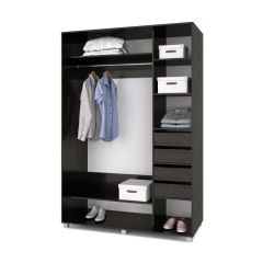 РОЛАНД Шкаф-купе с зеркалом Венге (600*1700) Р672 в Югорске - yugorsk.mebel24.online | фото 4
