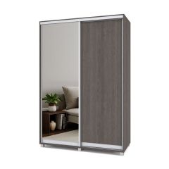 РОЛАНД Шкаф-купе зеркалом Анкор темный (600*1500) Р652 в Югорске - yugorsk.mebel24.online | фото