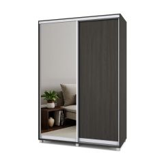 РОЛАНД Шкаф-купе с зеркалом Венге (600*1500) Р652 в Югорске - yugorsk.mebel24.online | фото