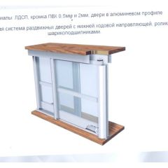 Шкаф-купе ШКО-3 2730 мм ЛДСП/ЛДСП/ЛДСП/ЛДСП в Югорске - yugorsk.mebel24.online | фото 5