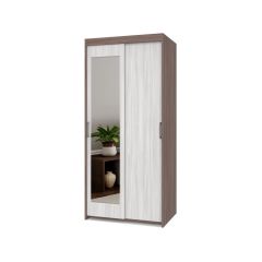 ТОМАС Шкаф-купе с зеркалом Шимо темный/светлый Т22 в Югорске - yugorsk.mebel24.online | фото