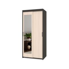 ТОМАС Шкаф-купе с зеркалом Венге/Млечный дуб Т22 в Югорске - yugorsk.mebel24.online | фото