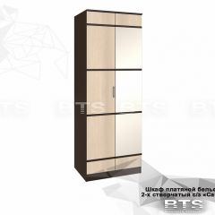 Шкаф 2-х створчатый Сакура + Зеркало (венге/лоредо) в Югорске - yugorsk.mebel24.online | фото 2