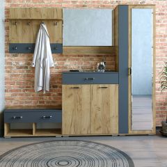 Шкаф ун-й с зеркалом НКМ Бостон Секция 5 в Югорске - yugorsk.mebel24.online | фото 2