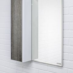 Шкаф-зеркало Uno 60 Дуб серый левый/правый Домино (DU1503HZ) в Югорске - yugorsk.mebel24.online | фото 8