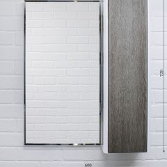 Шкаф-зеркало Uno 60 Дуб серый левый/правый Домино (DU1503HZ) в Югорске - yugorsk.mebel24.online | фото 7
