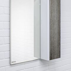 Шкаф-зеркало Uno 60 Дуб серый левый/правый Домино (DU1503HZ) в Югорске - yugorsk.mebel24.online | фото 9
