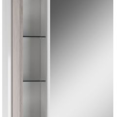 Шкаф-зеркало Uno 60 Дуб серый левый/правый Домино (DU1503HZ) в Югорске - yugorsk.mebel24.online | фото 3