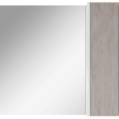 Шкаф-зеркало Uno 80 Дуб серый левый/правый Домино (DU1504HZ) в Югорске - yugorsk.mebel24.online | фото 5