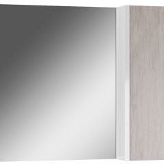 Шкаф-зеркало Uno 80 Дуб серый левый/правый Домино (DU1504HZ) в Югорске - yugorsk.mebel24.online | фото