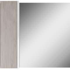 Шкаф-зеркало Uno 80 Дуб серый левый/правый Домино (DU1504HZ) в Югорске - yugorsk.mebel24.online | фото 2
