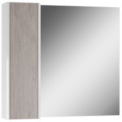 Шкаф-зеркало Uno 80 Дуб серый левый/правый Домино (DU1504HZ) в Югорске - yugorsk.mebel24.online | фото 6