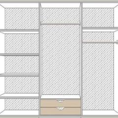 Спальня Ольга (комплект 6 дв.) беж/золото матовый в Югорске - yugorsk.mebel24.online | фото 3