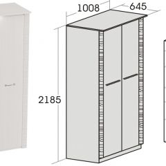 Спальный гарнитур Элана (модульная) Бодега белая в Югорске - yugorsk.mebel24.online | фото 10