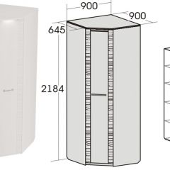 Спальный гарнитур Элана (модульная) Бодега белая в Югорске - yugorsk.mebel24.online | фото 12