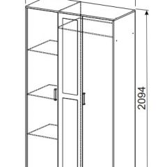 Спальный гарнитур МСП-1 (Ясень Анкор светлый) 1400 в Югорске - yugorsk.mebel24.online | фото 9