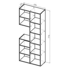 Стеллаж Элемент-2 (белый) в Югорске - yugorsk.mebel24.online | фото 6