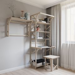 Стеллаж+стол Конструктор Арт.СRСт1-1 в Югорске - yugorsk.mebel24.online | фото 6