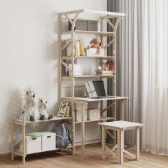 Стеллаж+стол со стойкой Конструктор Арт.СRСт2-1 в Югорске - yugorsk.mebel24.online | фото 4