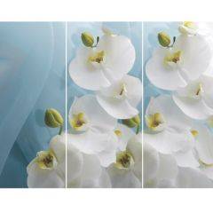 Стол Бостон-3 (Белая Орхидея) 1100/1420*700, опора Брифинг в Югорске - yugorsk.mebel24.online | фото 2
