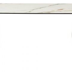 Стол BRONTE 220 KL-188 Контрастный мрамор матовый, итальянская керамика/ Шампань, ®DISAUR в Югорске - yugorsk.mebel24.online | фото 2