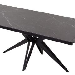 Стол FORIO 160 MATT BLACK MARBLE SOLID CERAMIC / BLACK, ®DISAUR в Югорске - yugorsk.mebel24.online | фото 5