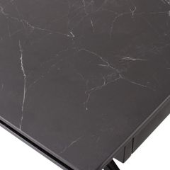 Стол FORIO 160 MATT BLACK MARBLE SOLID CERAMIC / BLACK, ®DISAUR в Югорске - yugorsk.mebel24.online | фото 9