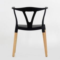 Стул Barneo N-218 Wishbone интерьерный кухонный черный в Югорске - yugorsk.mebel24.online | фото 2