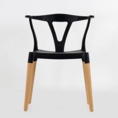 Стул Barneo N-218 Wishbone интерьерный кухонный черный в Югорске - yugorsk.mebel24.online | фото 3