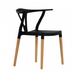 Стул Barneo N-218 Wishbone интерьерный кухонный черный в Югорске - yugorsk.mebel24.online | фото