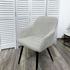 Стул BRANDY WZ2042-19 галечный серый фактурный велюр/ черный каркас М-City в Югорске - yugorsk.mebel24.online | фото 5