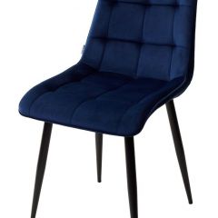 Стул CHIC BLUVEL-86 NAVY BLUE / черный каркас М-City в Югорске - yugorsk.mebel24.online | фото